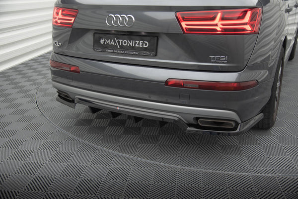 FOR AUDI - Q7 - MK2 - CENTRAL REAR SPLITTER (WITH VERTICAL BARS)