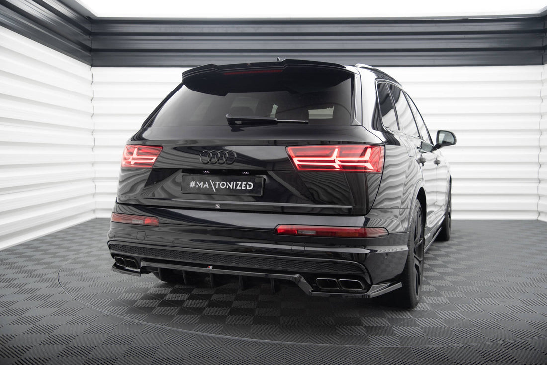 FOR AUDI - SQ7 / Q7 S-LINE - MK2 - CENTRAL REAR SPLITTER (WITH VERTICAL BARS)