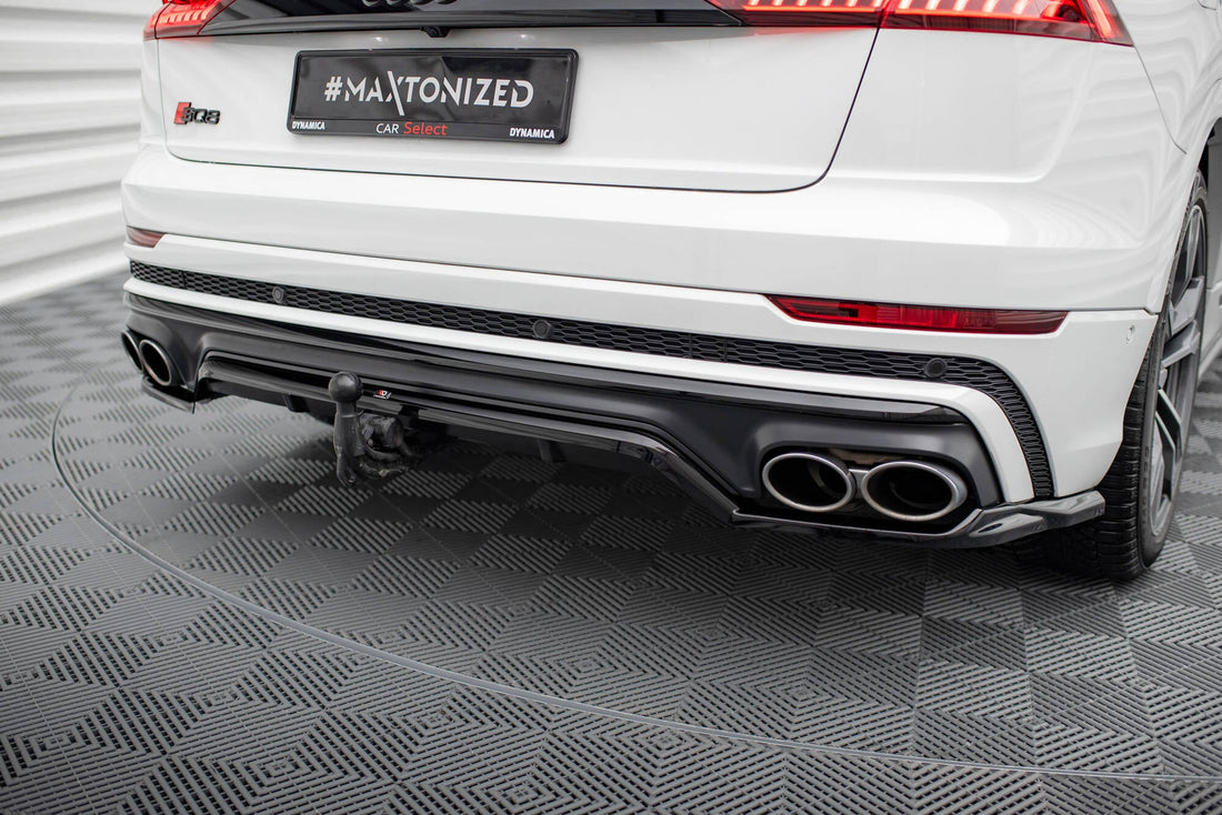 FOR AUDI - SQ8 MK1 - CENTRAL REAR SPLITTER (WITH VERTICAL BARS)