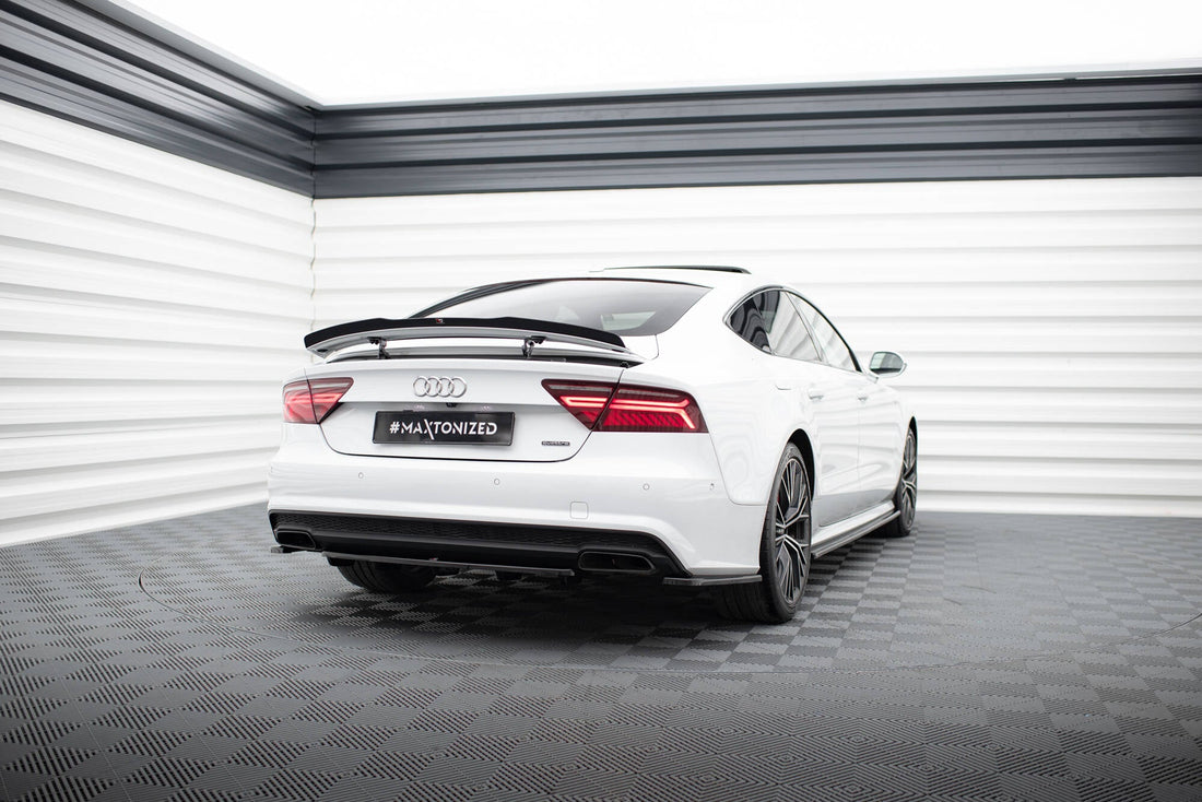 Rear Splitter (With Vertical Bars) suitable for Audi A7 S-Line C7 Facelift