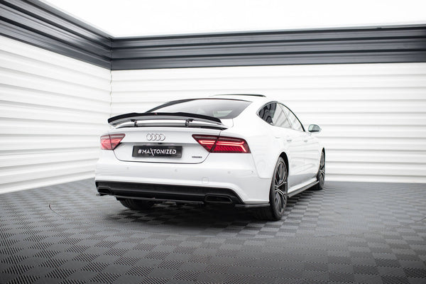 FOR AUDI - A7 S7 - FACELIFT - CENTRAL REAR SPLITTER - WITH VERTICAL BARS