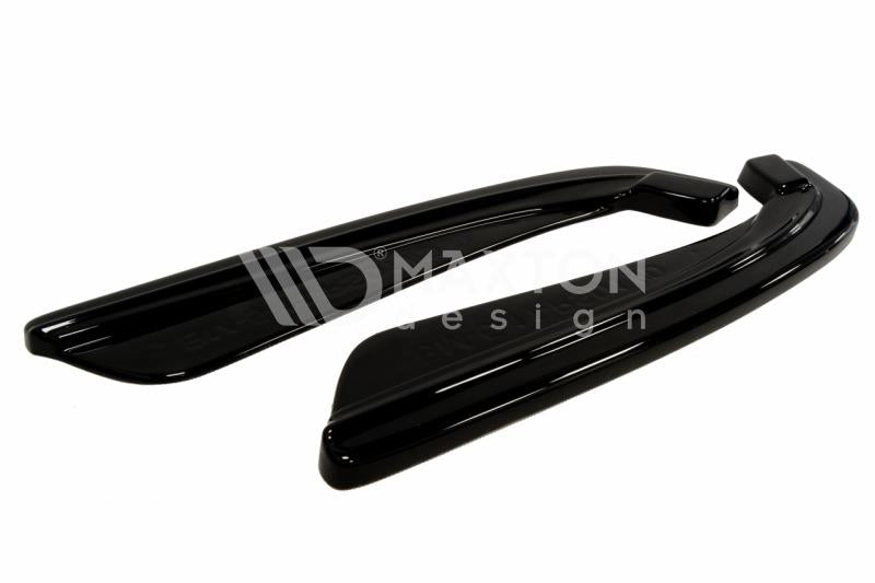 FOR BMW - 5 SERIES - F10 - M PACK - REAR SIDE SPLITTERS (FITS TWO SINGLE EXHAUST TIPS)