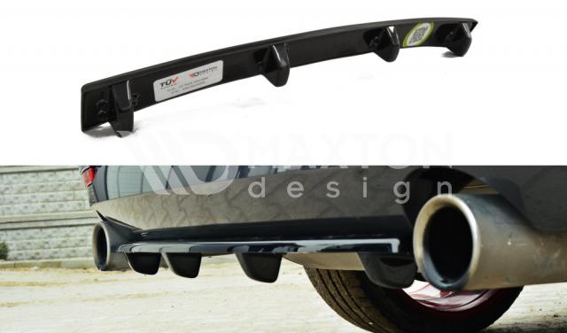 Rear Splitter suitable for BMW 4 Coupe / Gran Coupe / Cabrio M-Pack F32 / F36 / F33 (with vertical bars)