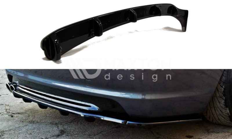 FOR BMW - 3 SERIES - E46 - M PACK - COUPE - CENTER REAR SPLITTER - (WITH VERTICAL BARS)