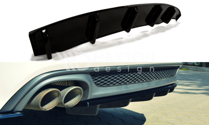 Audi - A6 C7 - S-Line - Central Rear Splitter – Maxton Design Canada