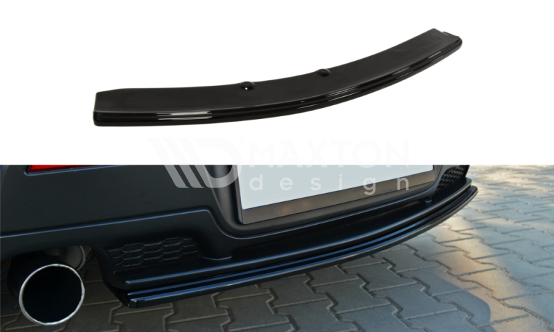 FOR MAZDA - 3 MPS MK1 - CENTRAL REAR SPLITTERS - PREFACE - WITHOUT VERTICAL BARS