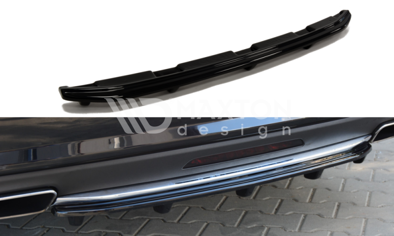 FOR MERCEDES - CLS - W218 - CENTRAL REAR SPLITTER - WITH VERTICAL BAR