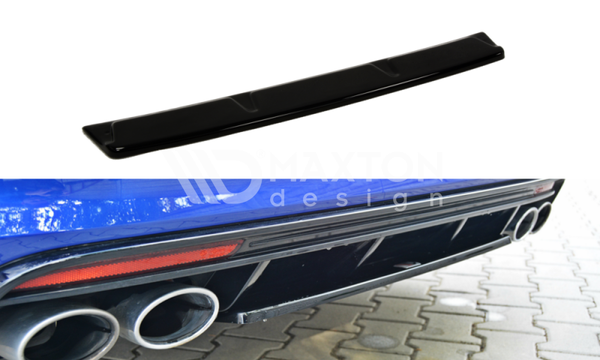 FOR VOLKSWAGEN - MK7 GOLF R - WAGON - CENTRAL REAR SPLITTER - WITHOUT VERTICAL BARS