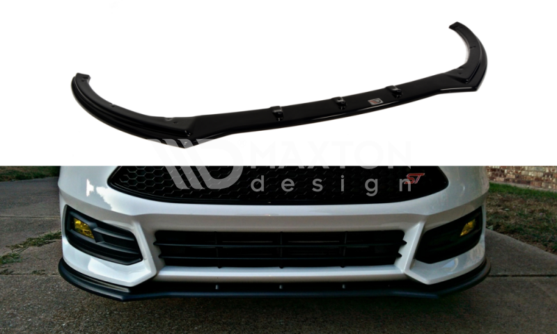 Maxton Design Diffusor Für Ford Focus MK3 ST Vorfacelift Schwarz Hochglanz
