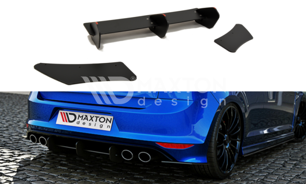 FOR VOLKSWAGEN - MK7 GOLF R - HATCHBACK - REAR DIFFUSER - REAR SIDE SPLITTERS