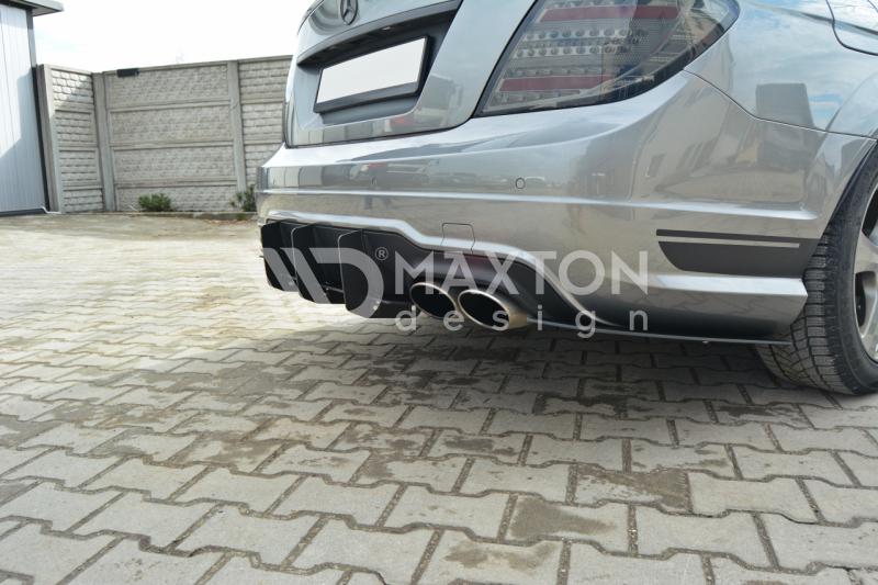 FOR MERCEDES - C-CLASS - W204 - REAR DIFFUSER - REAR SIDE SPLITTER - FACELIFT