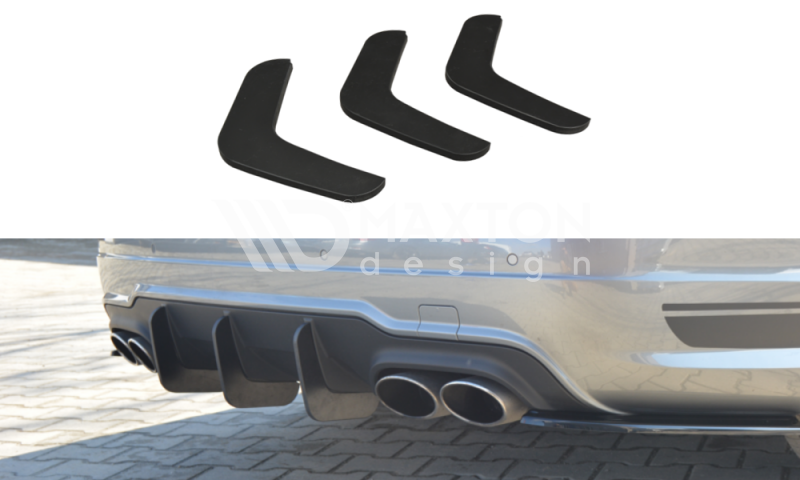 FOR MERCEDES - C-CLASS - W204 - REAR DIFFUSER - V2 - FACELIFT