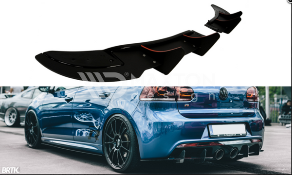 FOR VOLKSWAGEN - MK6 GOLF R - REAR SIDE SPLITTERS - CNC