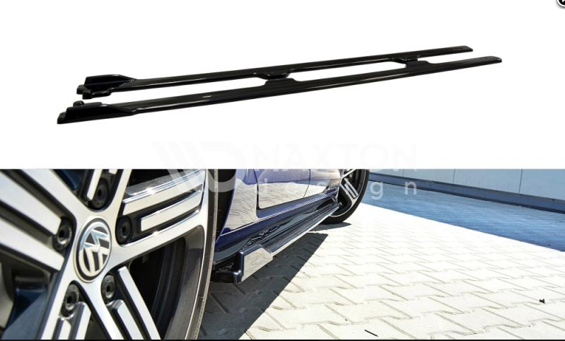 FOR VOLKSWAGEN - MK7.5 GOLF R - FACELIFT - SIDE SKIRTS DIFFUSERS - V1