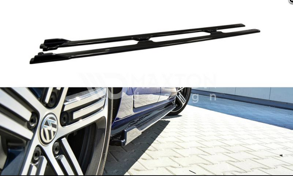 FOR VOLKSWAGEN - MK7.5 GOLF R - FACELIFT - SIDE SKIRTS DIFFUSERS - V1