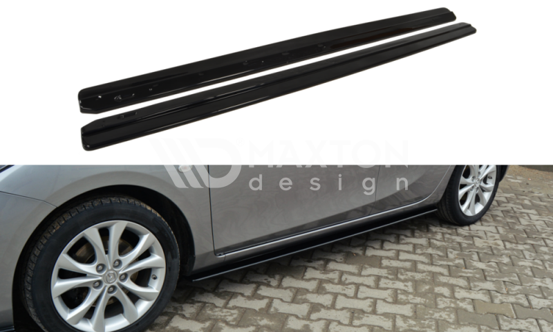 FOR MAZDA - 3 MK2 - SPORT - SIDE SKIRT DIFFUSERS - PREFACE
