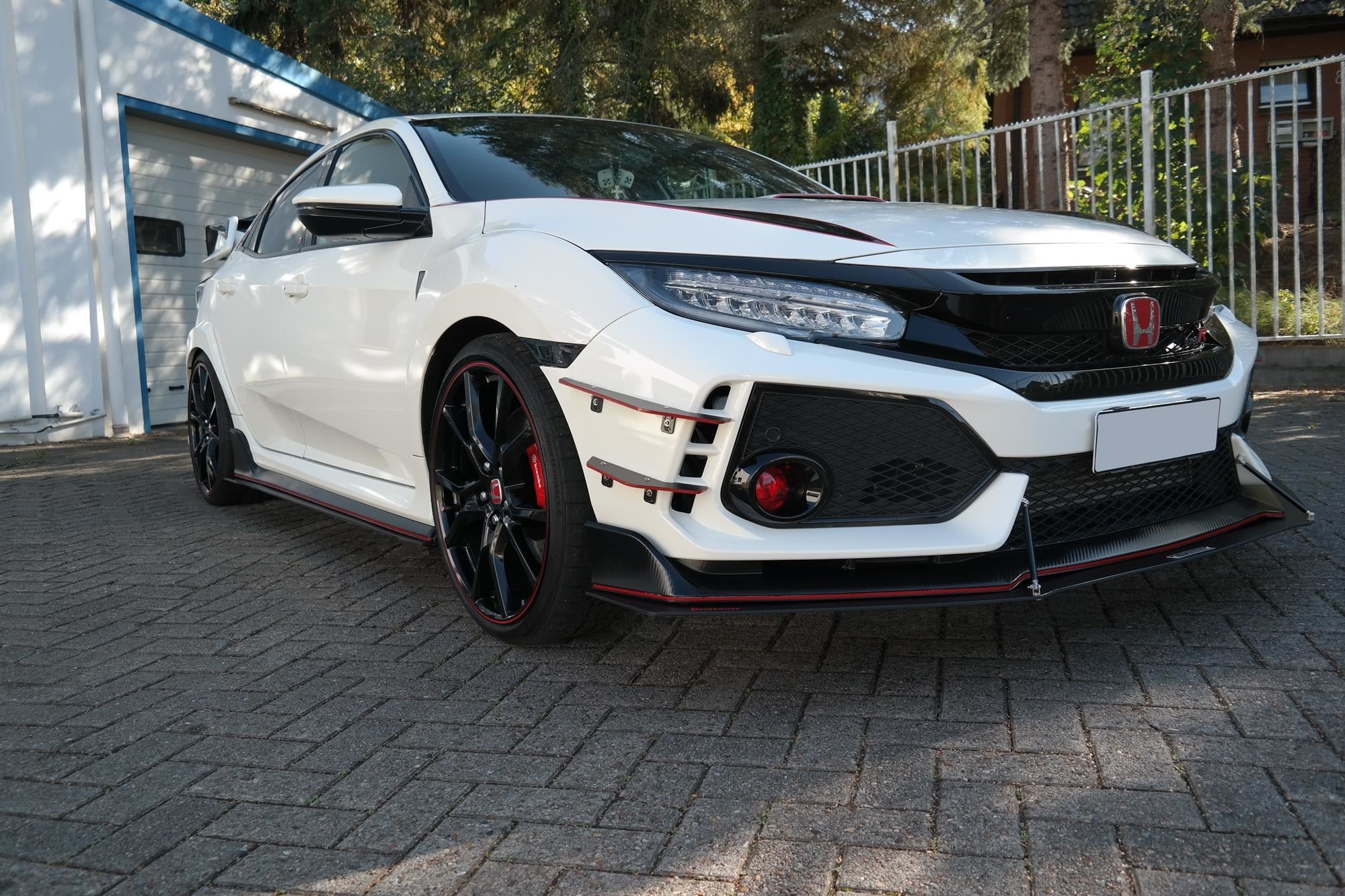 Honda Racing Splitter Honda - Civic X - Front Racing Splitters - Type R - V1 – Maxton Design ...