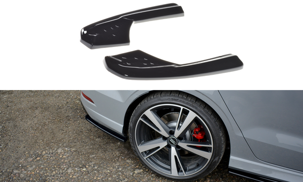 FOR AUDI - RS3 8V FACELIFT - SEDAN - REAR SIDE SPLITTERS - V1