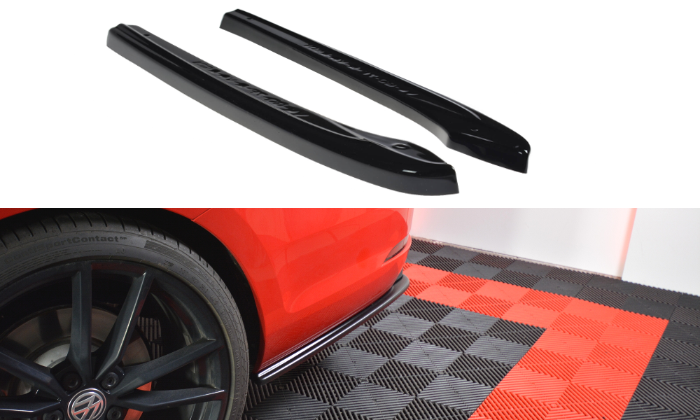 Rear Side Splitters V.1 suitable for Volkswagen Golf Mk7 R Variant Facelift