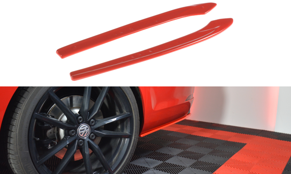 FOR VOLKSWAGEN - MK7.5 GOLF R WAGON - FACELIFT - REAR SIDE SPLITTERS - V2