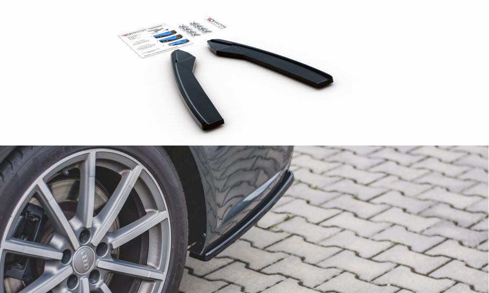 Rear Side Splitters V.2 suitable for Audi S6 / A6 S-Line / A6 C7 Facelift