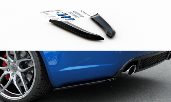 FOR AUDI - RS4 B7 - REAR SIDE SPLITTERS - V1