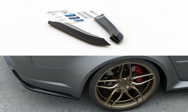 FOR AUDI - RS4 B7 - REAR SIDE SPLITTERS - V2