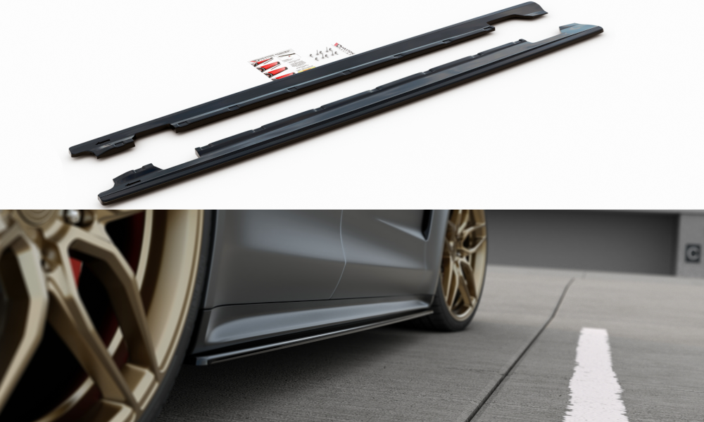 Side Skirts Diffusers suitable for Porsche Panamera GTS 971
