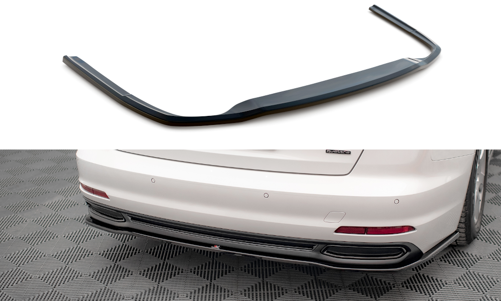 Audi - C8 - A6 - CENTRAL REAR SPLITTER – Maxton Design Canada