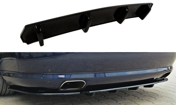 FOR AUDI - A8 D3 - CENTRAL REAR SPLITTER (WITH VERTICAL BARS)