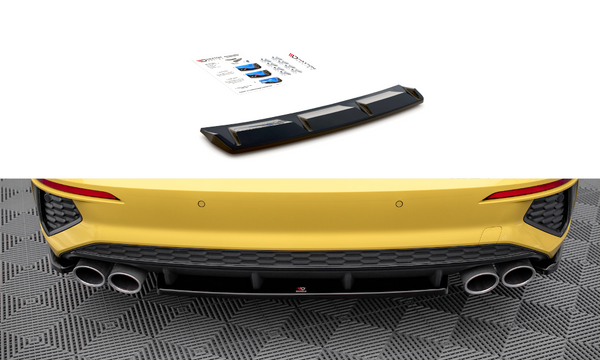 FOR AUDI - S3 - 8Y -  SEDAN - CENTRAL REAR SPLITTER