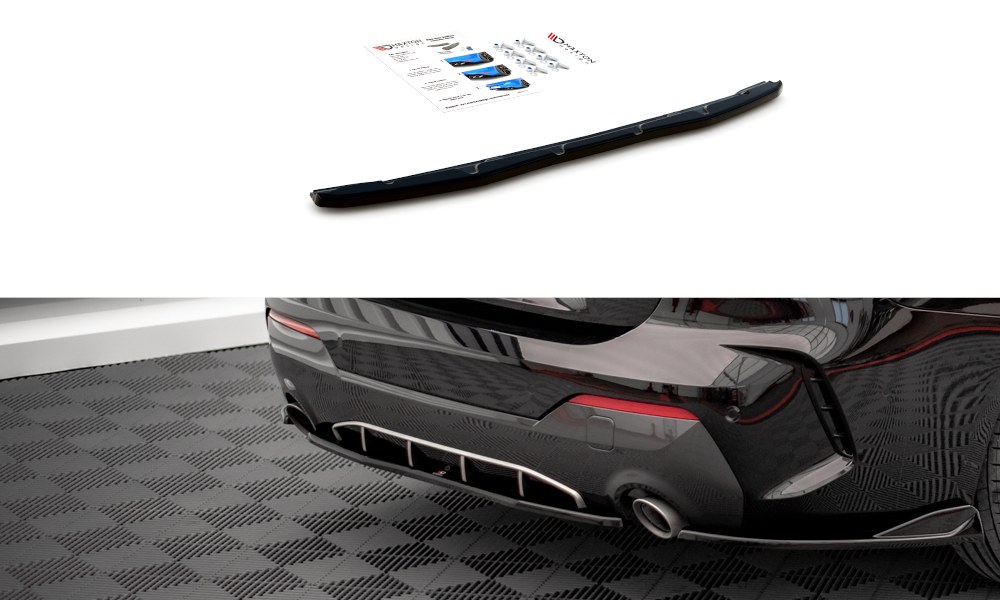 FOR BMW - 4 SERIES - G22 - M-PACK - REAR CENTRAL SPLITTER