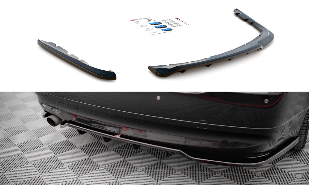 BMW - 3 Series - E90 - Preface - Sedan - Central Rear Splitter (With V ...