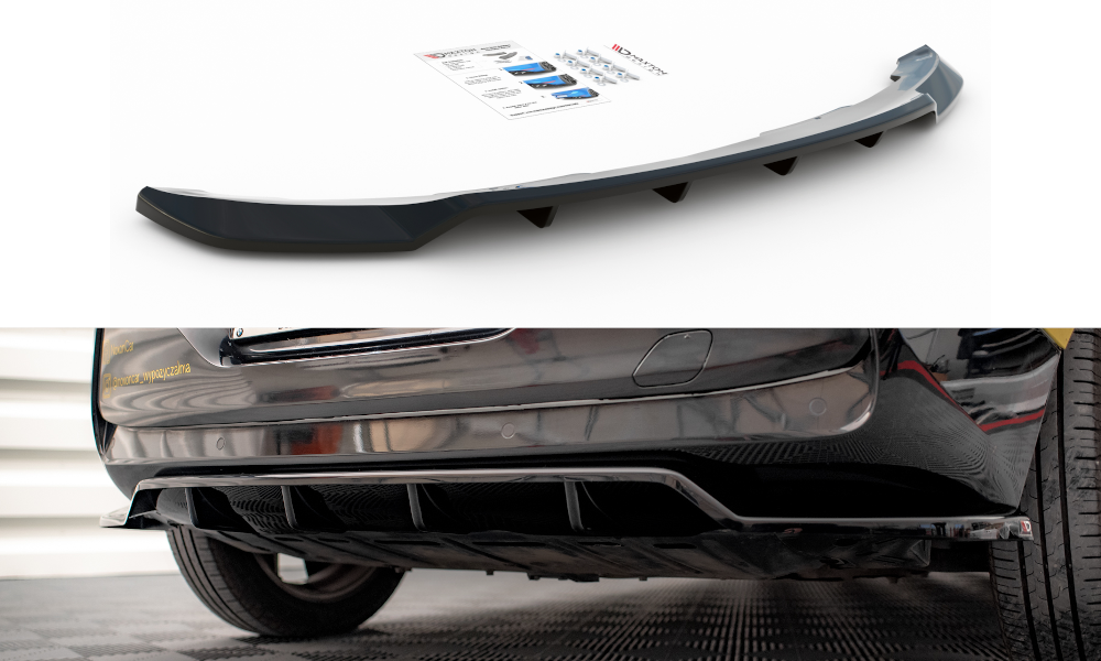 FOR BMW - I3 - MK1 FACELIFT - CENTRAL REAR SPLITTER (WITH VERTICAL BARS)