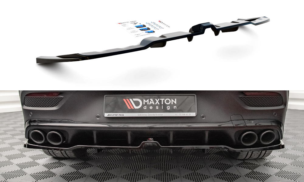 Rear Splitter (With Vertical Bars) suitable for Mercedes-AMG GLE 53 Coupe C167 / C167 Facelift