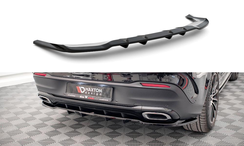 Rear Splitter (With Vertical Bars) suitable for Mercedes-Benz GLE Coupe AMG-Line C167 / C167 Facelift