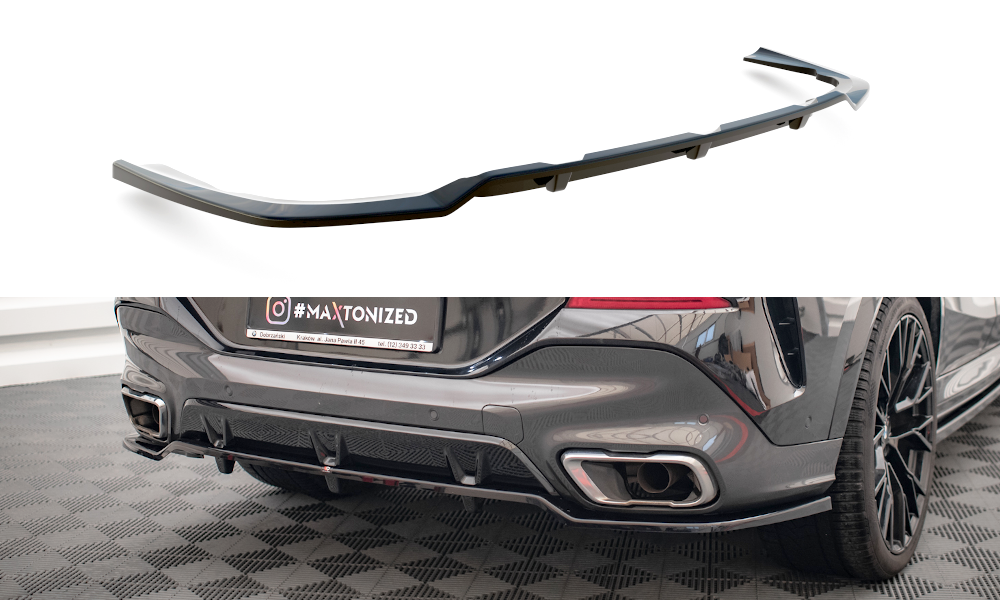 FOR BMW - X6 - M-PACK - G06 - CENTRAL REAR SPLITTER (WITH VERTICAL BARS) - V2