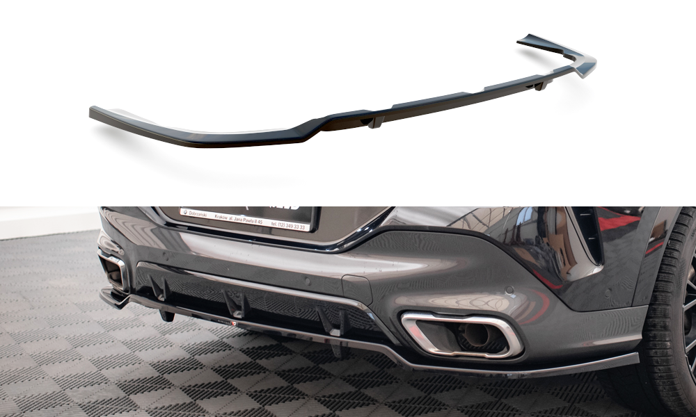 FOR BMW - X6 - M-PACK - G06 - CENTRAL REAR SPLITTER (WITH VERTICAL BARS) - V3