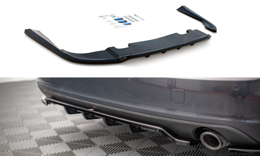 Rear Splitter (With Vertical Bars) V.1 suitable for Volvo V90 Mk2