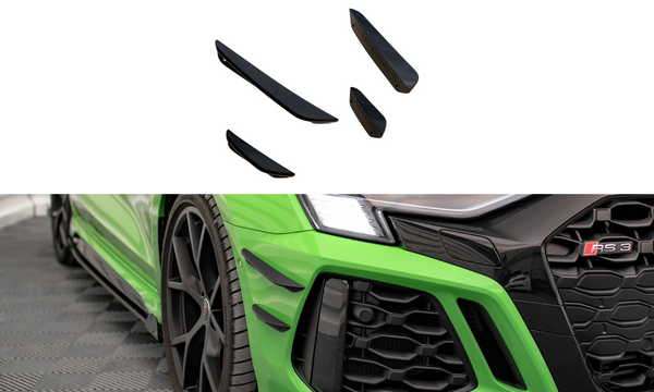 FOR AUDI - RS3 - 8Y - SEDAN - FRONT BUMPER WINGS (CANARDS)