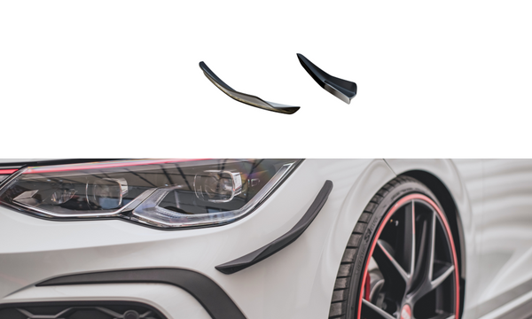FOR VOLKSWAGEN - MK8 GOLF GTI / R-LINE - FRONT BUMPER WINGS (CANARDS)