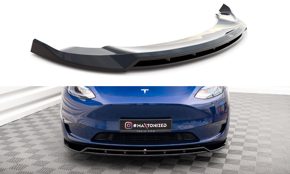 Tesla Model Y Front Splitter V2 Maxton Design Canada