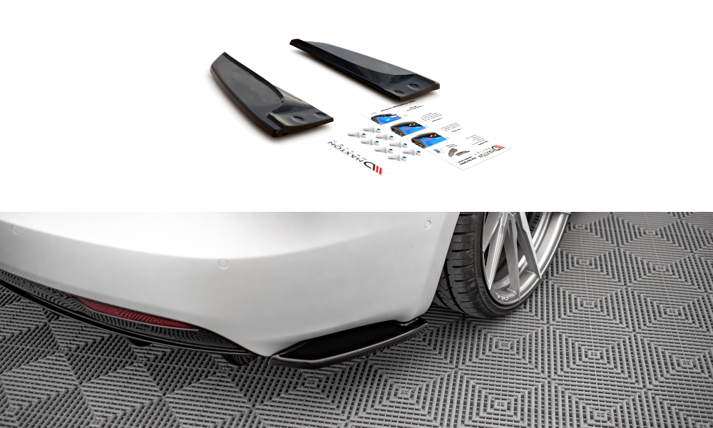 FOR TESLA - MODEL S -MK1 FACELIFT - REAR SIDE SPLITTERS