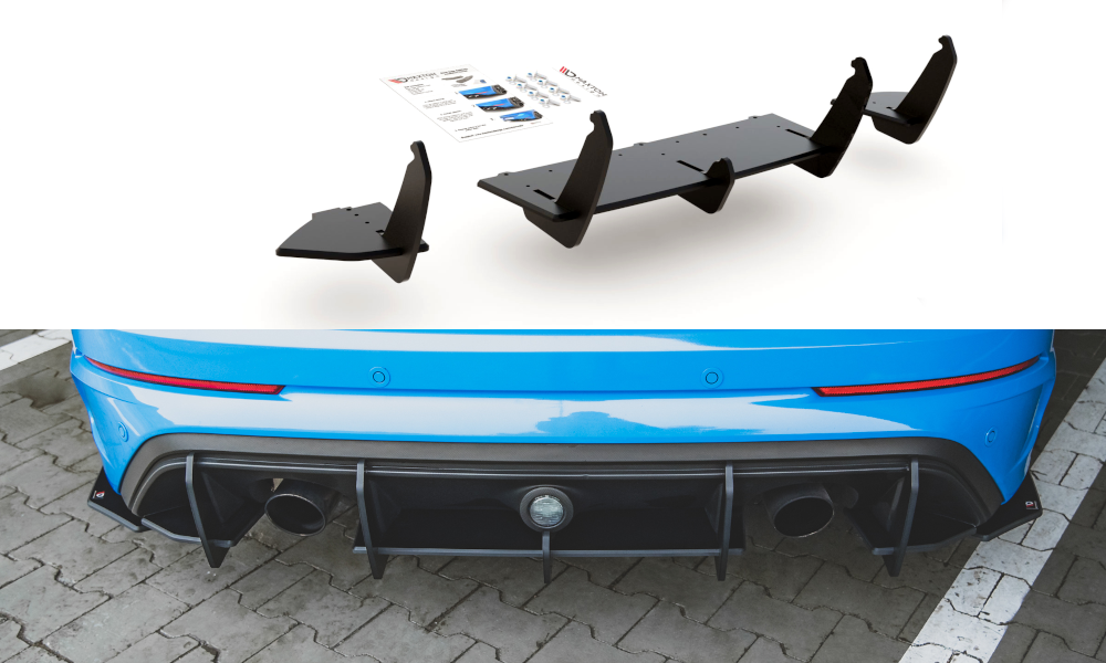 FOR FORD FOCUS - MK3 RS - REAR RACING DURABILITY DIFFUSER