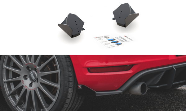 FOR VOLKSWAGEN - MK6 GOLF GTI - DURABILITY - REAR SIDE SPLITTERS + WINGS
