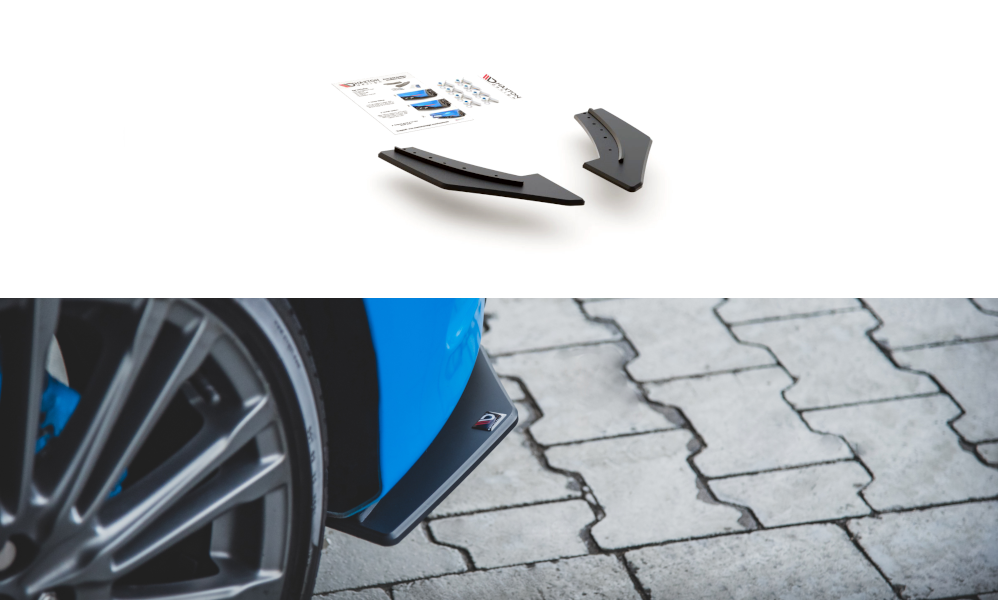 FOR FORD FOCUS - MK3 RS - RACING DURABILITY REAR SIDE SPLITTERS
