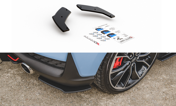 Street Pro Rear Side Splitters suitable for Hyundai I30 N Mk3 Hatchback