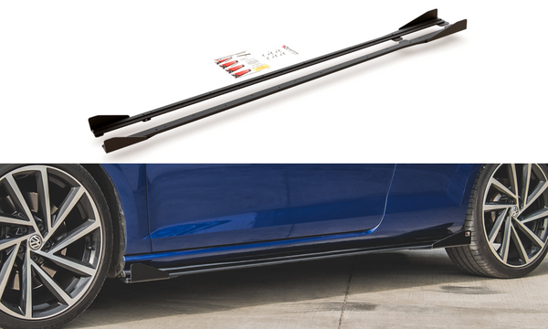 FOR VOLKSWAGEN - MK7.5 GOLF R -  RACING DURABILITY SIDE SKIRTS DIFFUSERS + WINGS