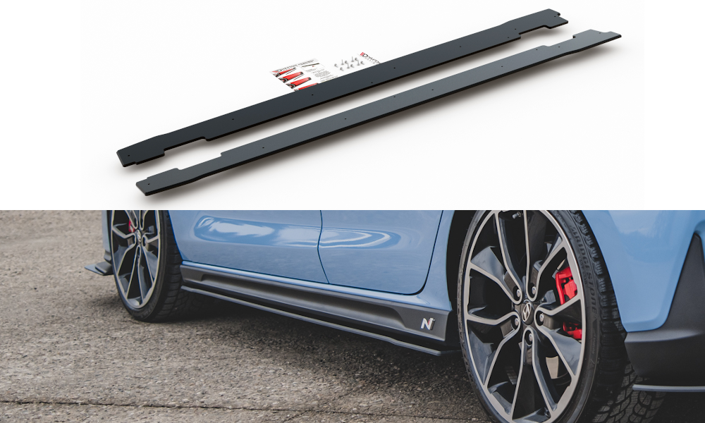 FOR HYUNDAI - I30 N MK3 - RACING DURABILITY - SIDE SKIRTS DIFFUSER - FASTBACK