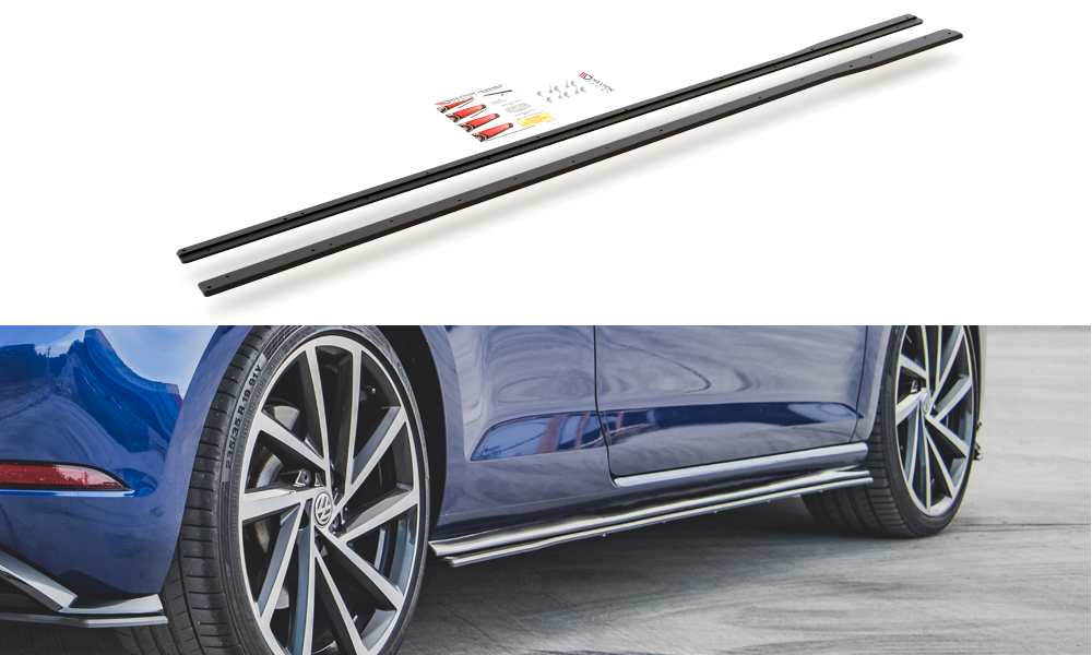 FOR VOLKSWAGEN - MK7.5 GOLF R -  RACING DURABILITY SIDE SKIRTS DIFFUSERS